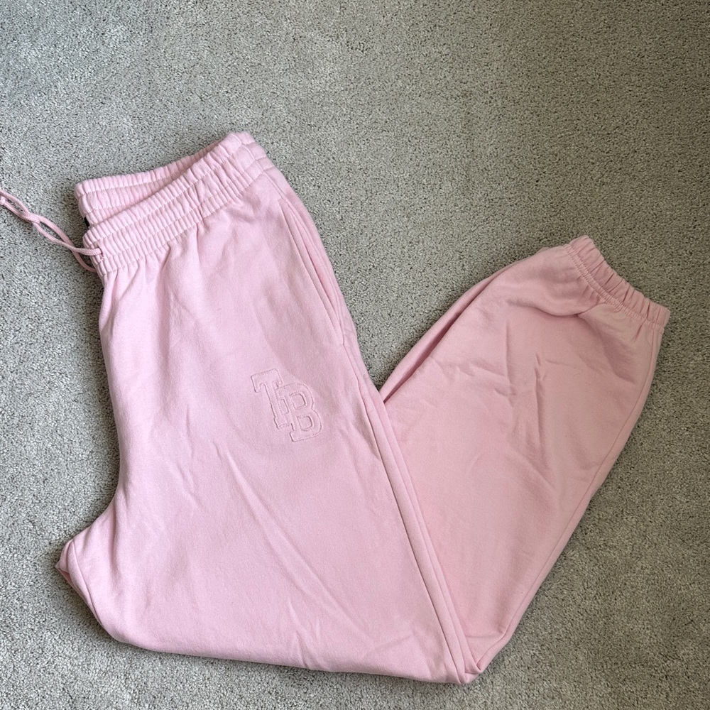 The Bar Varsity Sweatpants Light Pink